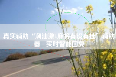 真实辅助“潮汕激k麻将有没有挂	”辅助器 - 实时智能回复