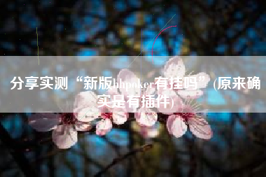 分享实测“新版hhpoker有挂吗	”(原来确实是有插件)