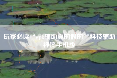 玩家必读“wpk辅助真的假的”科技辅助神器手机版