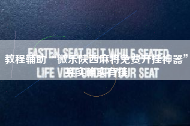 教程辅助“微乐陕西麻将免费开挂神器”其实确实有挂