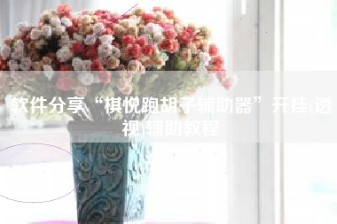 软件分享“棋悦跑胡子辅助器”开挂(透视)辅助教程