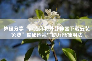 教程分享“熊猫麻将外卦神器下载安装免费”揭秘透视辅助万能挂用法