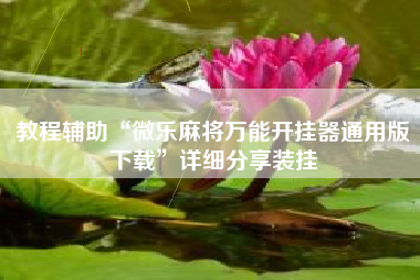 教程辅助“微乐麻将万能开挂器通用版下载”详细分享装挂