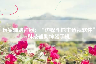 玩家辅助神器：“边锋斗地主透视软件	”科技辅助神器手机