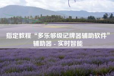 指定教程“多乐够级记牌器辅助软件	”辅助器 - 实时智能
