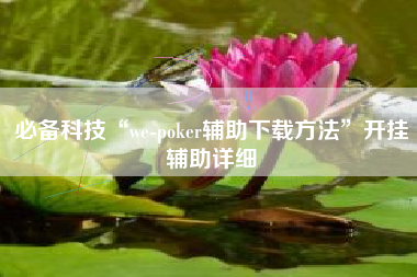 必备科技“we-poker辅助下载方法”开挂辅助详细