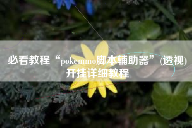必看教程“pokemmo脚本辅助器”(透视)开挂详细教程