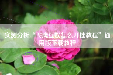 实测分析“飞鹰互娱怎么开挂教程	”通用版下载教程