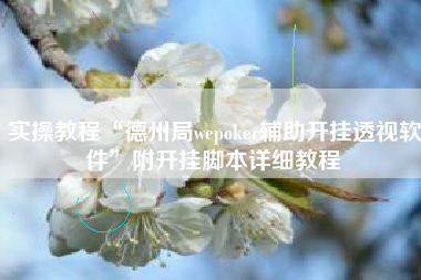 实操教程“德州局wepoker辅助开挂透视软件	”附开挂脚本详细教程