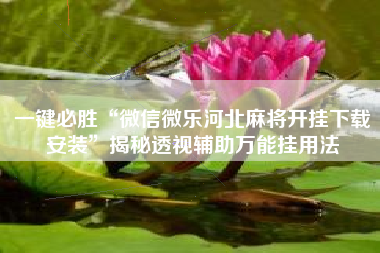 一键必胜“微信微乐河北麻将开挂下载安装	”揭秘透视辅助万能挂用法