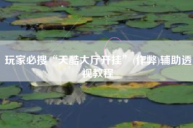 玩家必搜“天酷大厅开挂”(作弊)辅助透视教程