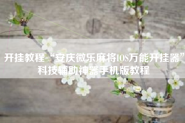 开挂教程“安庆微乐麻将IOS万能开挂器”科技辅助神器手机版教程