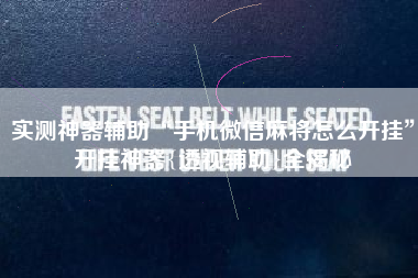 实测神器辅助“手机微信麻将怎么开挂	”开挂神器{透视辅助}全揭秘