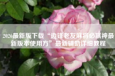 2026最新版下载“边锋老友麻将必赢神最新版本使用方”最新辅助详细教程