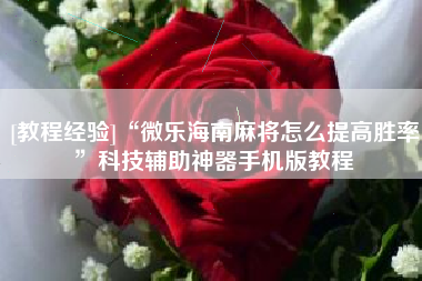 [教程经验]“微乐海南麻将怎么提高胜率	”科技辅助神器手机版教程