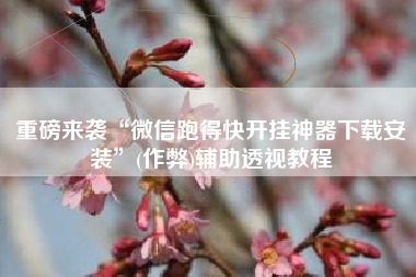 重磅来袭“微信跑得快开挂神器下载安装”(作弊)辅助透视教程