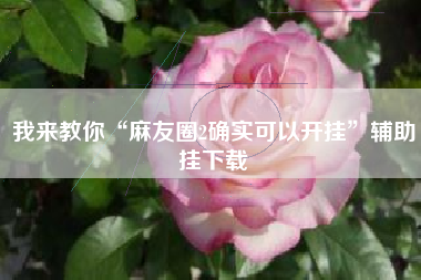 我来教你“麻友圈2确实可以开挂	”辅助挂下载