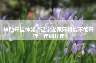 辅助开挂神器“辽宁老家麻将能不能开挂”详细开挂