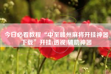 今日必看教程“中至赣州麻将开挂神器下载”开挂(透视)辅助神器