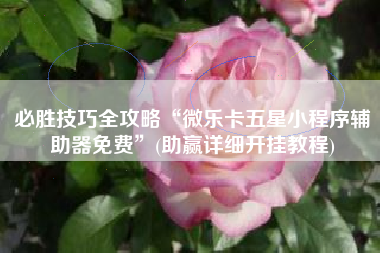 必胜技巧全攻略“微乐卡五星小程序辅助器免费	”(助赢详细开挂教程)