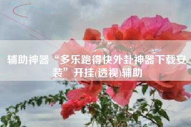 辅助神器“多乐跑得快外卦神器下载安装	”开挂(透视)辅助