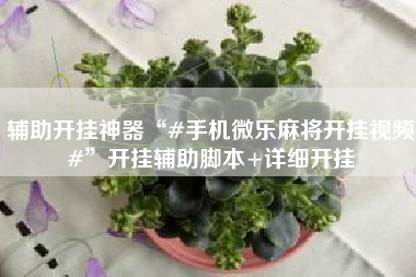 辅助开挂神器“#手机微乐麻将开挂视频#	”开挂辅助脚本+详细开挂