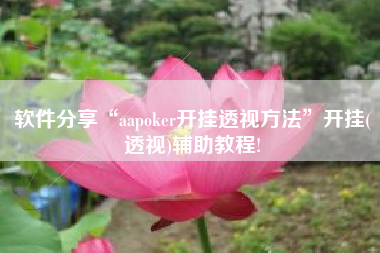 软件分享“aapoker开挂透视方法	”开挂(透视)辅助教程!