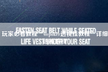 玩家必看教程“wepoker透视挂教程”详细透视教程