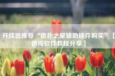 开挂器推荐“德扑之星辅助插件购买”【透视软件教程分享】