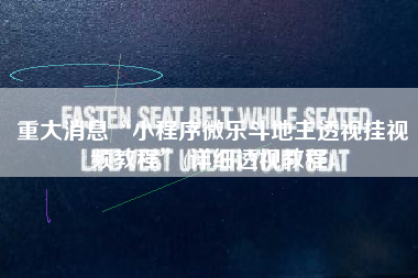 重大消息“小程序微乐斗地主透视挂视频教程”(详细透视教程)