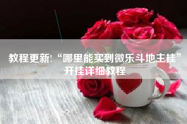 教程更新!“哪里能买到微乐斗地主挂”开挂详细教程