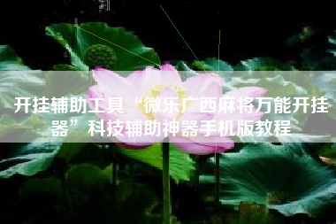 开挂辅助工具“微乐广西麻将万能开挂器”科技辅助神器手机版教程