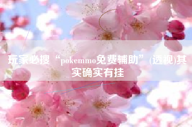 玩家必搜“pokemmo免费辅助	”(透视)其实确实有挂