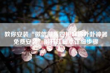 教你安装“微信微乐四川麻将外卦神器免费安装”附开挂脚本详细步骤