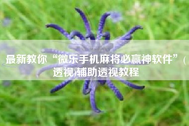 最新教你“微乐手机麻将必赢神软件”(透视)辅助透视教程