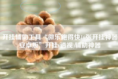 开挂辅助工具“微乐跑得快16张开挂神器安卓版”开挂(透视)辅助神器