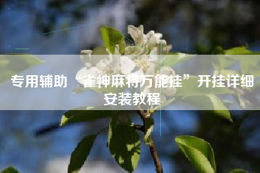 专用辅助“雀神麻将万能挂”开挂详细安装教程