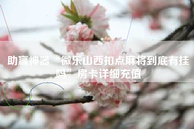 助赢神器“微乐山西扣点麻将到底有挂吗”房卡详细充值