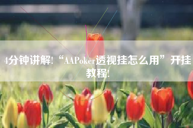 4分钟讲解!“AAPoker透视挂怎么用	”开挂教程!