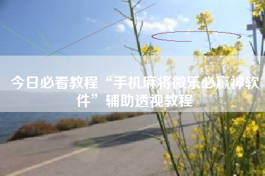 今日必看教程“手机麻将微乐必赢神软件”辅助透视教程