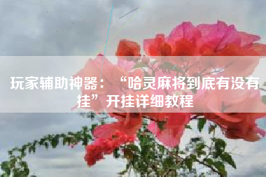玩家辅助神器：“哈灵麻将到底有没有挂	”开挂详细教程
