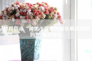 教程指点“微信小程序的微乐麻将有挂吗”(确实有挂)