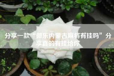 分享一款“微乐内蒙古麻将有挂吗	”分享真的有挂给你