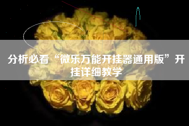 分析必看“微乐万能开挂器通用版”开挂详细教学