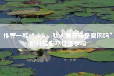 推荐一款“wepoker私人局开挂是真的吗	”附开挂脚本详细步骤