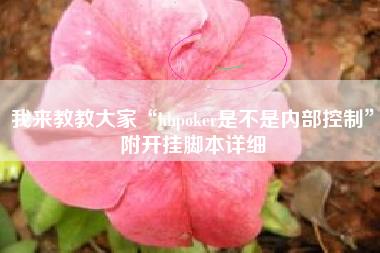 我来教教大家“hhpoker是不是内部控制”附开挂脚本详细