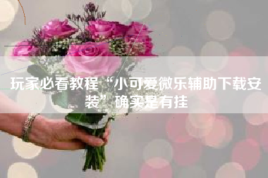 玩家必看教程“小可爱微乐辅助下载安装”确实是有挂