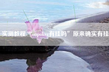 实测教程“uupoker有挂吗”原来确实有挂
