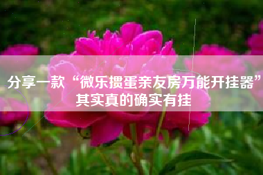 分享一款“微乐掼蛋亲友房万能开挂器”其实真的确实有挂