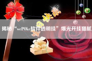 揭秘“wePOke软件透明挂”爆光开挂猫腻